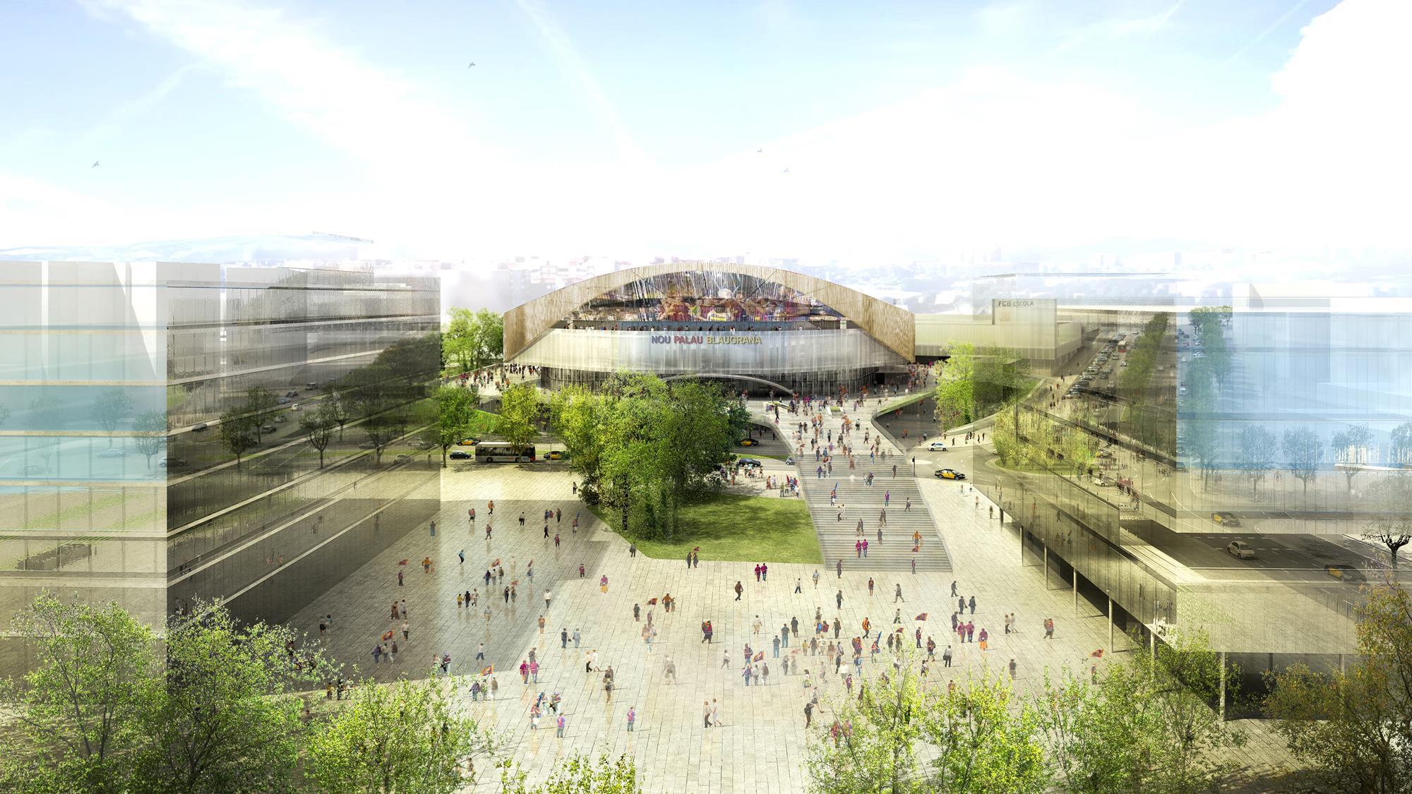 In pictures HOK's Barcelona basketball arena News Building Design