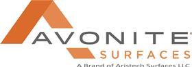Avonite surfaces logo  with tag