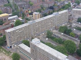 Heygate Estate near Elephant and Castle, London.
