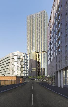 Exchange Court in Salford, designed by OMA Architects