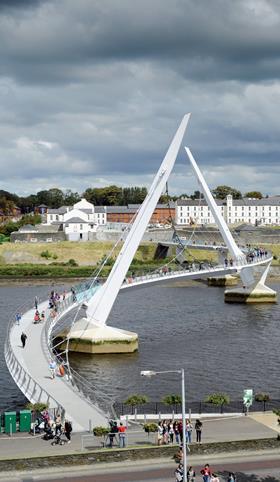 Peace Bridge, Londonderry by Wilkinson Eyre