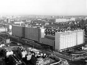 Elephant and Castle's Heygate Estate under construction in the early 1970s.