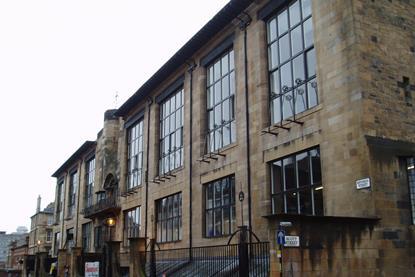 Glasgow School of Art, by Charles Rennie Mackintosh, pictured in 2005