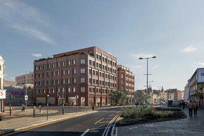 Proposed Phoenix Yard at former ironworks site at the gateway to Digbeth CGI