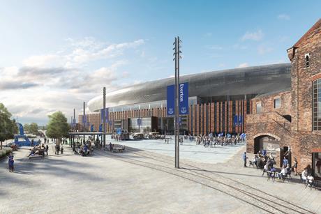 New Everton FC stadium - east view