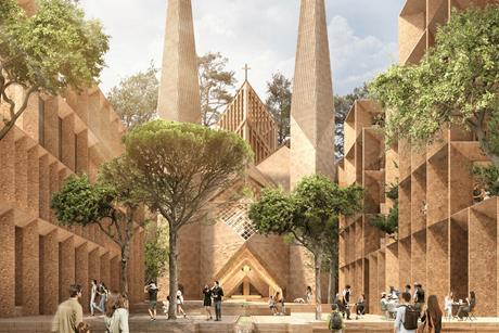01_Preliminary artists impression of Hornsby Cathedral Precinct Redevelopment Project_Forecourt Image © Nial McLaughlin Architects