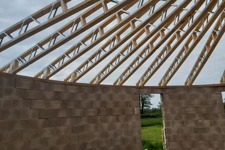 MiTek Posi-Joist inside Hobbit House