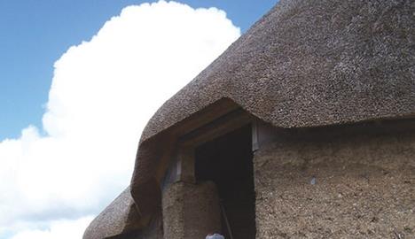 Claude St Arrowman sent BD this photo of a new-build mud house at Dartington in Devon.