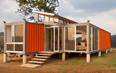Benjamin Garcia Saxe Architecture's house from two shipping containers