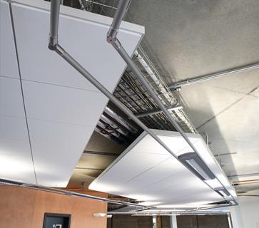 Armstrong Axiom Canopy clouds are used to enhance acoustics.