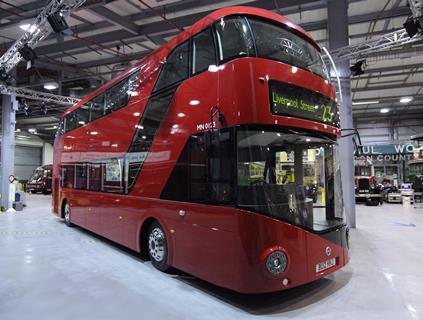 The front of the proposed new Routemaster bus design
