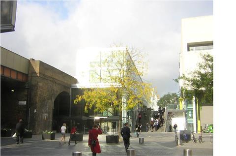 Southbank Centre - from Belvedere Road - showing remodelling