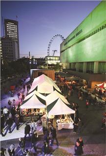 Southbank Centre Square after elevated walkway was removed