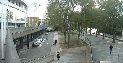 Southbank Centre riverside - Queen's Walk before refurbishment