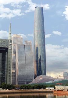 Wilkinson Eyre's £290 million Guangzhou International Finance Centre, the tallest building ever designed by a British architect, is nearing completion