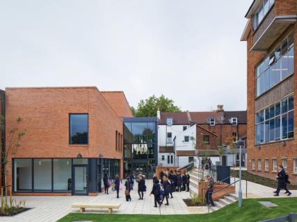 Walters & Cohen’s  BSF revamp of Colston’s Girls’ School in Bristol, completed in 2011.