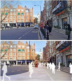 Before and underway, Sloane Square