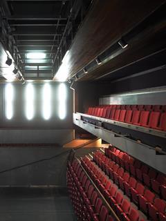 The theatre has a combination of fixed and retractable seating.