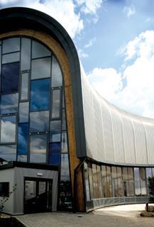 BDP created a curved facade for its Henley Business School.