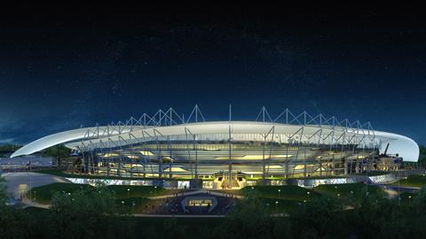  Rostov Stadium in Rostov-on-Don, Russia by Populous