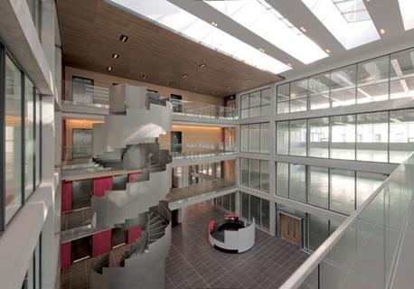 The central atrium of the new Aberdeen office by Richard Murphy.