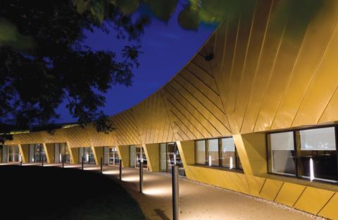 Exterior lighting at Viñoly’s Firstsite in Colchester.