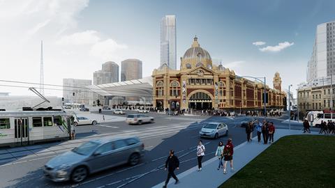 Zaha Hadid Architects and BVN's proposal for Flinders Street Station