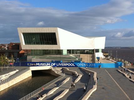 3XN's Museum of Liverpool facing the canal link. Credit: National Museums Liverpool