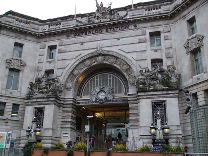 The entrance to Waterloo Station