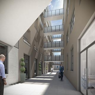 Buckley Gray Yeoman's plans to refurbish the former Burberry factory in Hackney, east London
