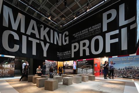 Image of the main exhibition of the 5th IABR, Making City at the Netherlands Architecture Institute (NAI). 2