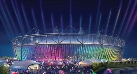 Visualisation of the stadium with polymer-based membrane wrap.