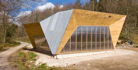 AA students have completed the Big Shed at Hooke Park.