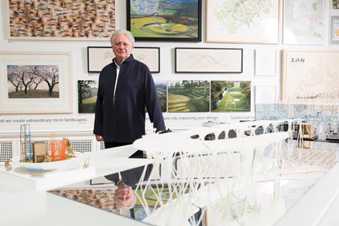Ian Ritchie, co-curator of the architecture gallery at the Royal Academy's 2016 Summer Exhibition - pictured in the 2015 gallery 
