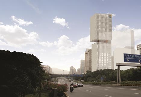 OMA's Essence Financial Building in Shenzhen, China.
