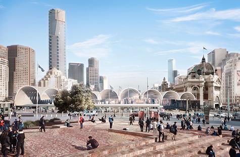 Herzog & de Meuron, Hassell and Purcell's Flinders station