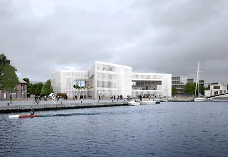 OMA's winning deisgn for the library in Caen, France