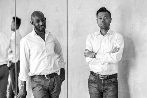 Tszwai So, right, and Sam Bentil-Mensah, founding directors of Spheron Architects -410