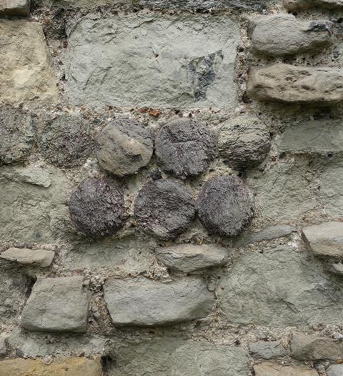 A column at Waltham Abbey