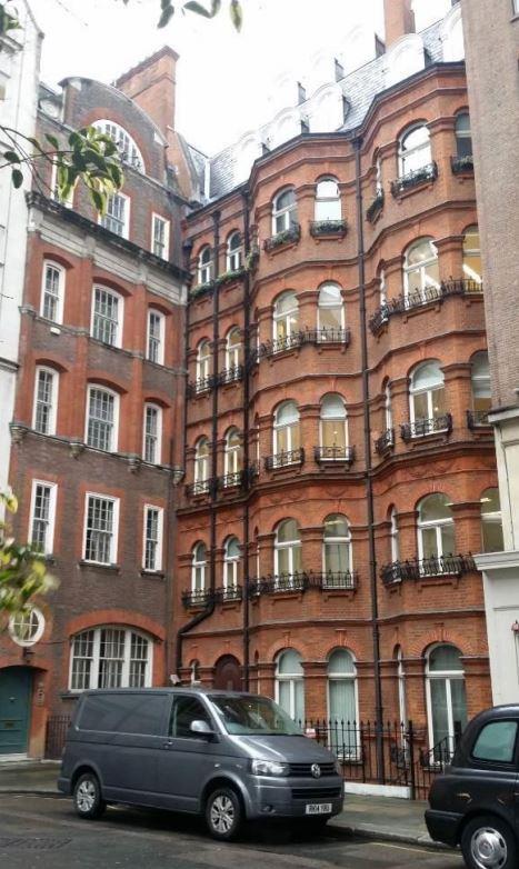 The Stratton Street frontage of Nightingale House, scheduled for demolition as part of Pilbrow & Partners' Mayfair plans