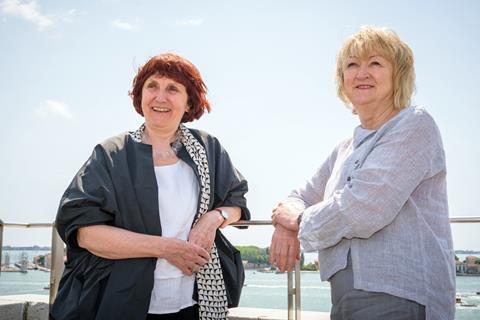 Shelley McNamara and Yvonne Farrell in Venice