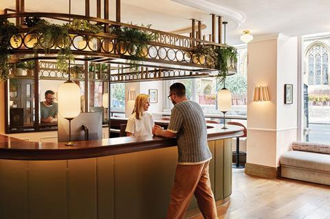 Studio Moren Hyde London City Reception high ©Ennismore & Heiko Prigge