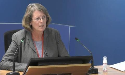 Former KCTMO project manager Claire Williams gives evidence to the Grenfell Tower Inquiry on 20 October 2020