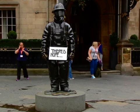 Glasgow fireman There is Hope