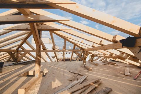 timber frame housing Shutterstock