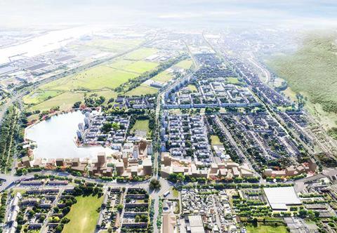 Peabody Thamesmead - aerial view