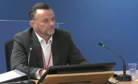 Stephen Blake of Rydon gives evidence to the Grenfell Tower Inquiry on 28 July 2020