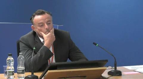 Rydon Director Stephen Blake at the Grenfell Tower Inquiry on 29 July 2020
