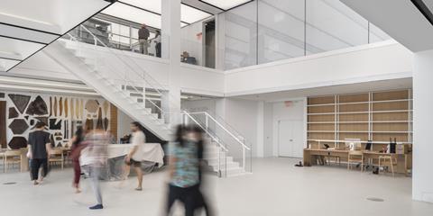 two floors connected