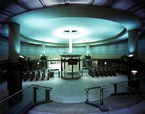 Southwark Tube station ticket hall designed by MJP